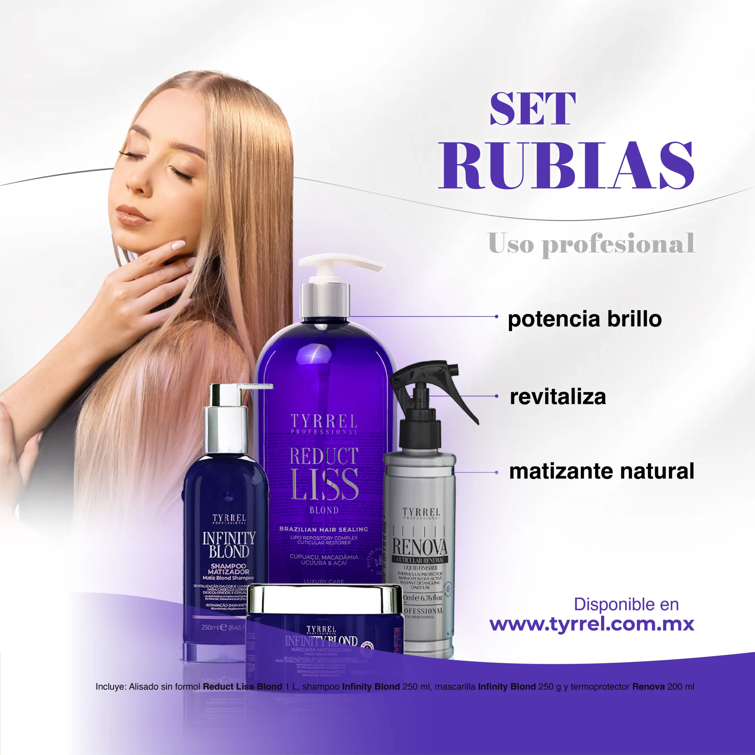 Set rubias-Tyrell profesional